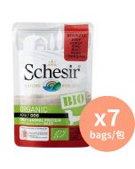 Schesir 7440有機牛肉成犬主食餐包 [德國進口] 85g
