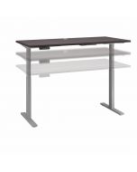 Move 60 Series Height Adjustable Standing Desk [150W x 75D] Storm Gray/Cool Gray Metallic