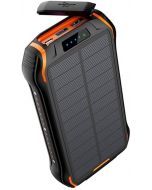 soluser 太陽能移動電源 戶外應急充電寶 [強光燈] 黑藍 i26w