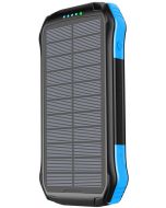 soluser 太陽能移動電源 戶外應急照明充電寶 [大容量 快輸出] 藍色 F16s