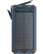 soluser 太陽能移動電源 防水防摔防塵充電寶 [照明點煙功能] 黑藍 TS-801