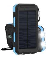 soluser 太陽能移動電源 指南針充電寶 [防水-超薄] 黑藍 TS-886