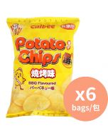 Calbee 燒烤味薯片 BBQ味 [香港薯片] 105g x 6包
