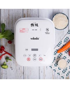 vdada 蒸煮電飯煲 雙內膽智能脫醣電飯煲 [健康減糖] 白色 3L MVW-0805