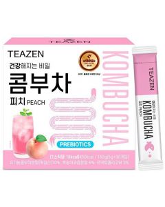 Teazen Kombucha Instant Tea [Korea Imported] Peach Flavor 5g x 30p