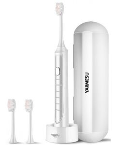 雅美舒 Yarmesu 電動牙刷 震動軟毛 成人 防水 600mAh [感應式充電] 白色 YSM-01