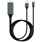 Livehon 同屏線 lightning轉HDMI [適用蘋果ipad 手機投屏] 黑色