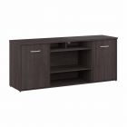 Studio C Office Storage Cabinet with Doors and Shelves [72W] Storm Gray