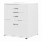 Universal Storage Floor Storage Cabinet with Drawers [72W x 62D] White