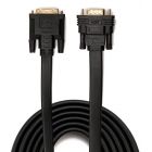 CableDeconn 轉接線 扁線電腦連顯示器連接線 [DVI24+1轉VGA公對公帶芯片] 黑色 1.8m E0308