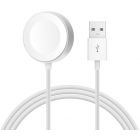 Livehon 適用於Apple-Watch通用充電線-磁力充電 支援蘋果一至三代 白色