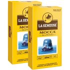 LA SEMEUSE Nocturne 咖啡膠囊 無咖啡因的咖啡 [與Nespresso兼容] 2盒 x (10 膠囊 - 53g)