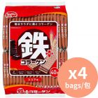 Hamada Healthy Club 朱古力味威化餅 40枚入 加鐵 [日本進口] 284gx4包