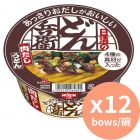 Nissin 碗麵 兵衛牛肉湯烏冬 [日本最暢銷烏冬] 72g x12麵
